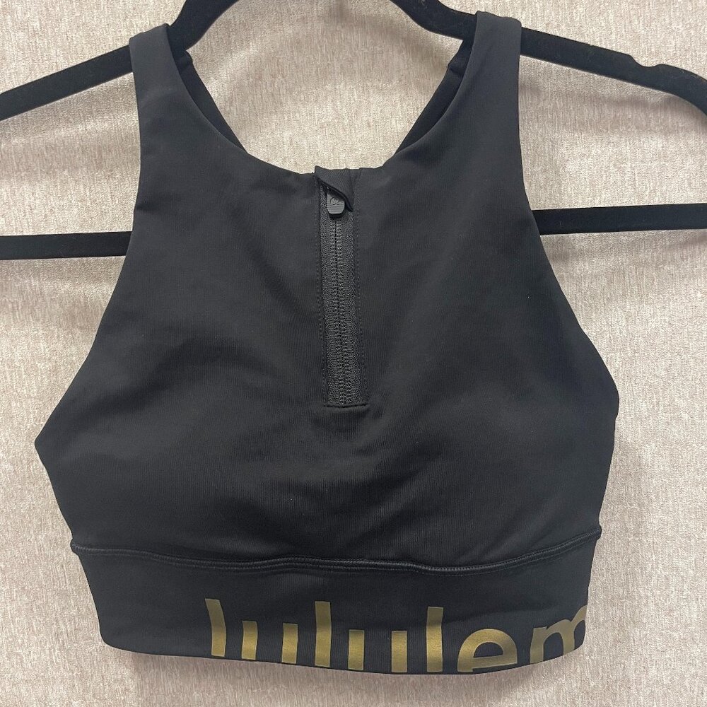 Lululemon Energy Bra High Neck Long Line Zip Special Edition